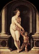 GOSSAERT, Jan (Mabuse) Venus and Cupid oil painting artist